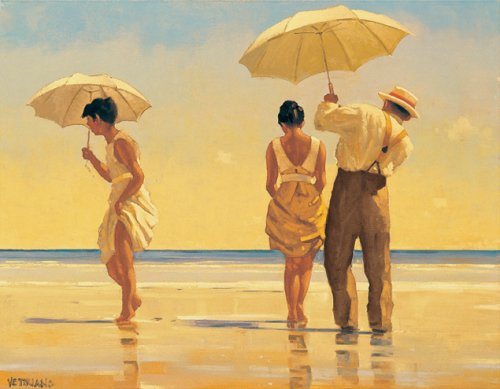 Mad Dogs Poster - Jack Vettriano