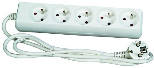 Voltman DIO013031 - Regleta de 5 enchufes (2P + T, cable de 1,5 m, de 10 a 16 A)
