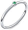 Platin Ring Smaragd 950 + inkl. Luxusetui + Smaragd Ring Platin Smaragdring Platin (Platin 950) - Slick one Amoonic Schmuck Größe 50 (15.9) KA11 PL950SMFA50
