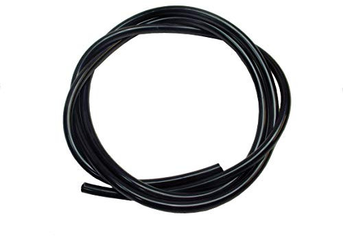 BLACK FUEL PETROL PIPE 3.0MM ID 5.0MM OD 1M STRIMMER CHAINSAW LAWNMOWER HEDGE TRIMMER