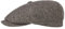 Stetson Hatteras Classic Wool Schirmmütze - Schiebermütze Herren - Flatcap mit Baumwollfutter - Herrencap mit Fischgrätmuster - Ballonmütze Herbst/Winter - Wintercap Dunkelbraun 63 cm