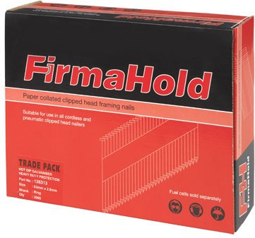 TIMco FirmaHold Clipped Head Nails - Trade Pack Excl. Fuel Cells - Description: 3.1 x 90mm Straight shank HDGV - CHDT90 Pack of: 4400