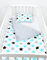 Babylux Babydecke Krabbeldecke Minky Kuscheldecke Decke 75 x 100 cm mit Kissen 30x35cm (22K. Grau + Sterne)