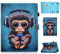 Universal Hülle für 6.5-7.5 inch Tablet, Flip Cover Case Schutzhülle für Fire 7, Mini, Galaxy Tab A 7/Tab 3 Lite 7.0, Huawei MediaPad T3 7, Kobo Aura H2O Edition 2, Lenovo Tab 7 Essential