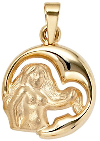 Jobo Sternzeichen-Anhänger Jungfrau aus 9 Karat 375 Gold