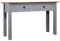 vidaXL Massivholz Panama-Kiefer Konsolentisch mit 2 Schubladen Konsole Beistelltisch Sideboard Flurtisch Schreibtisch Grau 110x40x72cm