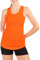 Mivaro Trainingsshirt Damen Orange - atmungsaktives Top für Sport, Jogging, Workout oder Gym - schnelltrocknend, weich, figurfreundlich mit sportlichem Rückenschnitt - Größe: M