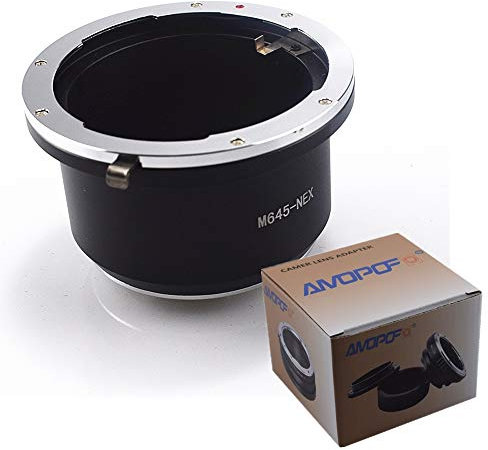 M645-NEX Objektiv Adapter Adapterring,für Mamiya 645 M645 Objektiv Kompatibel für Sony Alpha E-Mount Kamera a7,a7R,a7S,a7II,Alpha NEX-3,NEX-5,NEX-C3,NEX-5N,NEX-7,NEX-F3,NEX-5R,NEX-6,M645 to NEX