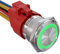 APIELE 22MM Latching Metallo Interruttore a pulsante,interruttore autobloccante pulsante 12VDC 10A，Alloggiamento in alluminio pulsante con LED impermeabile con spina pre-cablata(verde)