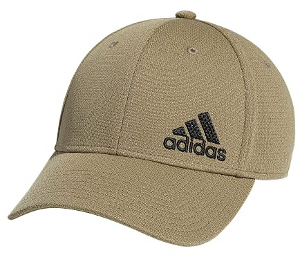 adidas Men's Release 2 Structured Stretch Fit Cap, Orbit Green/Black, Small-Medium