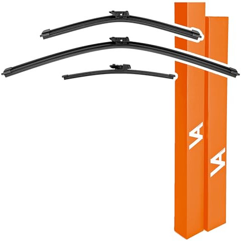 VIA ALBION® Wischerblätter für - SKODA FABIA MK3 (Schrägheck, 2015-2021) - Allwetter Vorne & Hinten Scheibenwischer Set