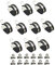 Ncheli 10 pcs Revestimiento de Goma Abrazadera de Tubo,Ø 30mm Abrazadera De Cable Goma Abrazadera De Cable abrazadera de cable de acero Manguera Abrazadera de tubo