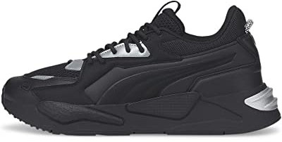 PUMA Unisex RS-Z Molded Sneaker, Puma Black Dark Shadow Puma Silver, 40 EU