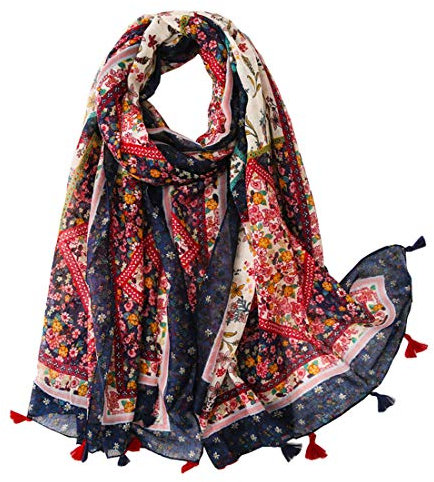 FAIRYGATE Schal Damen Halstücher Lange Tücher Stolen Hochwertiges Seidentuch Halstuch und Stola Kopftücher Geschenke für Frauen 0228