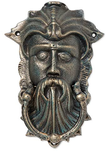 Moritz Türklopfer Wikinger Seefahrer Antik Stil Gusseiesen Rustikal Türklingel Door Knocker Barock Türglocke Haustür Türdekoration Türgong