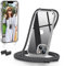 GOODVISH Handykette Kompatibel mit iPhone 14 Hülle, mit iPhone 13 Hülle, Necklace Hülle mit Band Handyhülle für zum Umhängen, Transparent Case mit Schnur, Kameraschutz und Bildschirmschutz, Grau