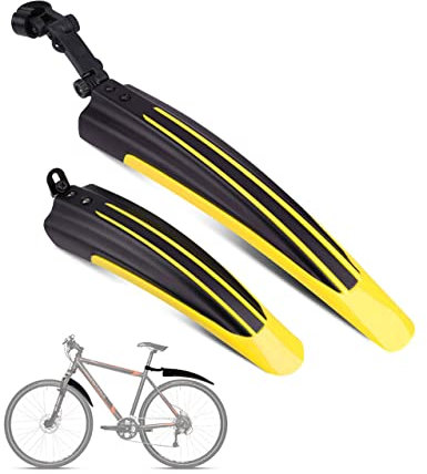 OVTSPO Fahrrad Schutzblech Set 20 22 24 26 Zoll 700C Verstellbarer Spritzschutzset vorne und hinten Allzweck Winkel Mountainbike, MTB zum Schutz vor Spritzwasser & Schmutz