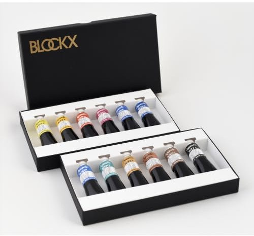 Boîte carton de 12 tubes 15 ml d'aquarelle, assortiment (21/216/425/329/253/452/152/163/111/141/148/171)