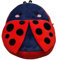 Puckator Marienkäfer Plüsch Kuschel Kinderrucksack Tierrucksack
