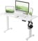 BEXEVUE Height Adjustable Electric Standing Desk - 100x60 cm Stand Up Table Desk Thick Splice Board, Smart Control Panel 3 Memory Heights, Anti-Collision System, Sit Stand Desk for Home Office