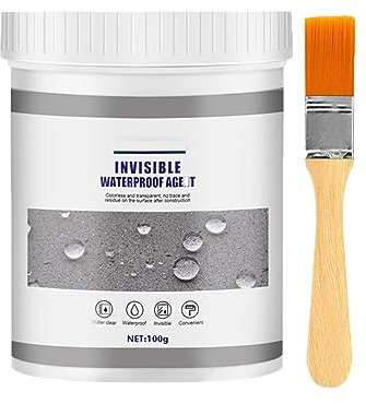 Agent D'Étanchéité Étanche,Agent De Revêtement Imperméable Transparent,Réparation D'Agent De Réparation De Mur,Agent Anti-Fuite Imperméable Invisible,Mastic Isolant Étanche Pour Murs Et Toits (100G)