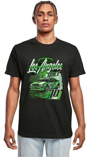 Mister Tee Herren Los Angeles Drift Race Tee Black, XL