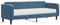 vidaXL Tagesbett, Gästebett mit Matratze, Sofabett Schlafsofa für Schlafzimmer Wohnzimmer, Bettsofa Sofa 2-in-1, Blau 80x200cm Samt