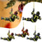 Weihnachtsdekoration Feuerwehrmann,Weihnachtsbaum Feuerwehrmann Acryl Ornamente,Feuerwehrmann Weihnachtsschmuck, Feuerwehr Geschenke, Weihnachtsdekoration Zum Aufhängen für Wandfenster, Baum (A-4PC)