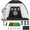 Golf Net: 10x7FT Golf Practice Net for Backyard Driving, Golf Hitting Net with Tri-Turf Golf Mat, Indoor Golf Training Chipping Aid Nets with Reduce Noise Nylon Target, Gifts for Him
