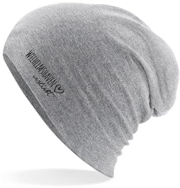 huuraa Wintermütze Wilhelmshaven verliebt Geschenk Mütze Heather Grey Wilhelmshaven Accessoire