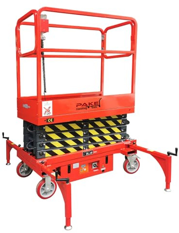 Pake Handling Tools 19 FEET MAX Lift Electric Scissor Lift Man Lift 660 lb Cap.