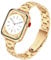 G-ficu Slim Metal Straps for Apple Watch Straps Women 46mm 45mm 44mm 42mm(S3) 49mm, Adjustable iWatch Strap, Thin Stainless Steel Band for Apple Watch Strap Series 10 9 8 7 6 5 4 3 SE Ultra, Gold