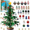 Advent Calendar 2024 Christmas Tree Building Blocks Wooden 36 Ornaments Decoration Gnome Snowman 24 Days Christmas Countdown to Christmas Tree Xmas Advent Calendar Boxes to Fill for Kids Grils Boys