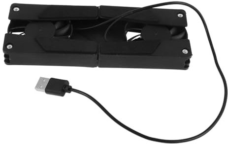 KONTONTY Computer Cooling Rack Laptop Cooling Fan Pad for Office Use Laptop Stand Fan Height for Gaming Work at Desk