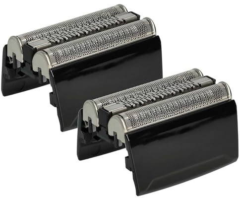 vhbw 2x Scherköpfe Ersatz für Braun 52S, 52B für Elektrorasierer, Schwarz