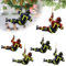 6 Stück Feuerwehrmann Weihnachten Deko, Feuerwehrmann Acryl Ornamente, Feuerwehrmann Hängende Ornamente, Weihnachtsdeko Feiertagsdekoration für Wandfenster, Baum, Auto-Rückspiegel-Zubehör