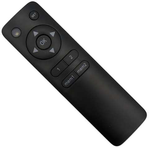 EasyLife Funk Ersatz Fernbedienung RMT-03 für motorisierte TV-Halterungen: TV-Lifts, Wand- und Deckenhalter für LED/LCD/OLED TV - Remote Control in Schwarz