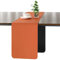 Myir JUN Tischläufer, Tischläufer Modern Tischläufer Abwaschbar Tischläufer Outdoor Doppelseitige Leder Tischläufer Wasserdicht rutschfest und zur Dekoration verwendbar 40 X 140 cm(Schwarz Orange)