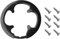Fahrrad-Kettenblattschutz, 42T Kettenschutzring, universal, MTB, Outdoor, Radfahren für Fahrrad, Ritzel, Kurbelgarnituren, Schutzabdeckung(Color:Schwarz)