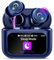 VEKJ Wireless Earbuds with Smart Touch Screen, Mini Sleep Earbuds Bluetooth 5.4 Headphones In Ear with Noise Cancelling Mic, 48H Bass Stereo Ear Buds, 5 EQ Modes/IP7 Waterproof Earphones Blue