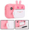 Camera per Bambini, Telecamera per Bambini Stampa Istantanea Schermo IPS da 2,4 Pollici con Fotocamera Ad Alta Definizione la Stampa Termica (PINK)