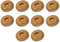 Marco Paul 10 Pack Radiator Pipe Covers Wooden 15mm Pipe Covers 4.5cm Wide Floor Rings for Radiator Pipes Easy to Install Snap On Oak Pipe Collars 15mm