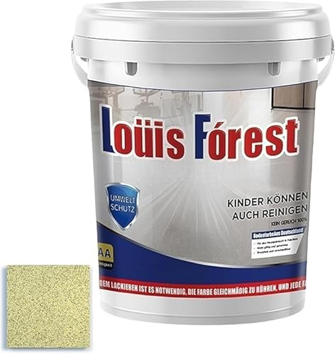 Vernice Epossidica per Pavimenti in Sabbia Colorata, Rivestimento per Pavimenti in Epossidica ad Effetto Marmo Alto-Lucido, Vernice Epossidica Impermeabilizzante per Pavimenti, Pittura per Pavimenti