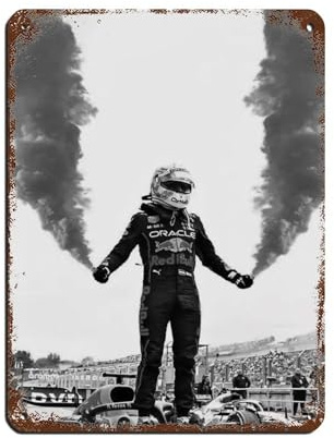 Max Verstappen Blechschild, Vintage, Metall, Pub, Club, Café, Bar, Zuhause, Wandkunst, Dekoration, Poster, Retro, 30 x 40 cm