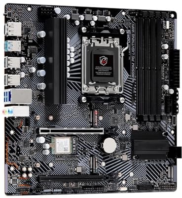 scheda madre Scheda madre Fit For ASROCK B650M PG LIGHTNING WIFI B650 AM5 DDR5 supporta Ryzen 5 7500F/7600X 7 7700X/7800X3D 7600 M.2 Micro ATX