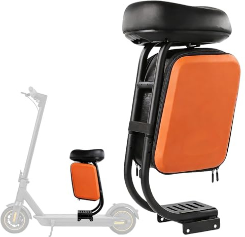 BRGD Elektro Scooter Sitzkissen, Multifunktionssitz mit Tasche Zubehör Scooter-Sitz E Scooter für Ninebot Max G30 G30D Scooter