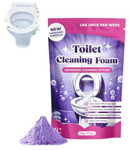 FIZZCLEAN 2026 Neuest Toilettenreiniger - Extrem Stark! Beseitigt Flecken In 20 Minuten, Entfernt Kraftvoll Kalk & Urinstein, Sorgt Für Glanz Und Frischen Duft (100g)