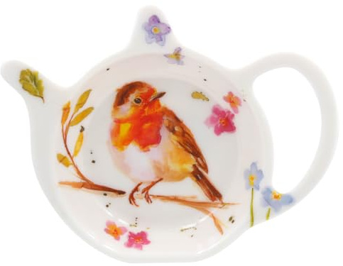 The Leonardo Collection Robin By Jennifer Rose Robins Teabag Tidy | Ceramic kitchen accessory, Robin artwork, Keeps surfaces clean, Easy to wipe, Everyday use