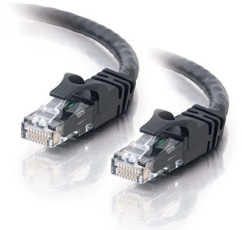 C2G 83405 0.5m Cat6 Booted Unshielded (UTP) Network Patch Cable - Black
