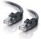 C2G 0,5M Schwarz CAT6 Ethernet Gigabit Lan Netzwerkkabel (RJ45) Patchkabel, UTP, kompatibel mit CAT. 5, CAT. 5e und CAT. 7.